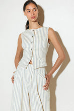 Load image into Gallery viewer, COFFEE RUN STRIPED WOVEN VEST
