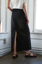 Load image into Gallery viewer, TALK ABOUT BEAUTY DENIM MIDI SKIRT
