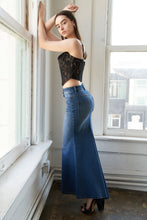 Load image into Gallery viewer, WHISPERING WINDS DENIM MIDI SKIRT
