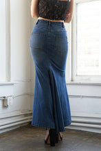 Load image into Gallery viewer, WHISPERING WINDS DENIM MIDI SKIRT
