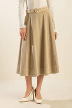 Load image into Gallery viewer, YOU KNOW IT TWILL MIDI SKIRT
