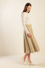 Load image into Gallery viewer, YOU KNOW IT TWILL MIDI SKIRT
