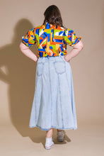 Load image into Gallery viewer, URBAN COWGIRL DENIM MIDI SKIRT
