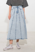 Load image into Gallery viewer, URBAN COWGIRL DENIM MIDI SKIRT
