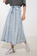 Load image into Gallery viewer, URBAN COWGIRL DENIM MIDI SKIRT
