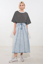 Load image into Gallery viewer, URBAN COWGIRL DENIM MIDI SKIRT
