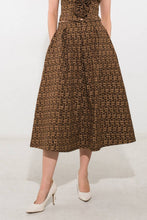 Load image into Gallery viewer, UPGRADED EVENT WOVEN MIDI SKIRT
