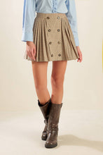 Load image into Gallery viewer, IN MY MEMORIES WOVEN PLAID MINI SKIRT
