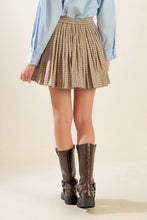 Load image into Gallery viewer, IN MY MEMORIES WOVEN PLAID MINI SKIRT

