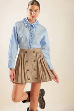 Load image into Gallery viewer, IN MY MEMORIES WOVEN PLAID MINI SKIRT
