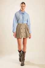 Load image into Gallery viewer, IN MY MEMORIES WOVEN PLAID MINI SKIRT
