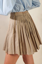 Load image into Gallery viewer, IN MY MEMORIES WOVEN PLAID MINI SKIRT
