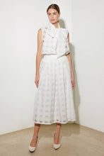 Load image into Gallery viewer, LIVE FOR US WHITE ORGANZA MIDI SKIRT
