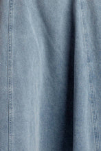 Load image into Gallery viewer, AT FIRST GLANCE DENIM MIDI SKIRT
