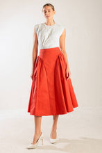 Load image into Gallery viewer, LUNCH WITH THE GIRLS WOVEN FULL MIDI SKIRT
