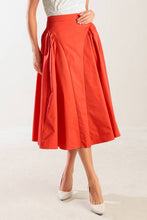 Load image into Gallery viewer, LUNCH WITH THE GIRLS WOVEN FULL MIDI SKIRT
