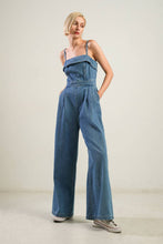 Load image into Gallery viewer, URBAN ELEGANCE DENIM JUMPSUIT
