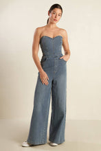 Load image into Gallery viewer, LOOK WHAT WE STARTED DENIM JUNPSUIT
