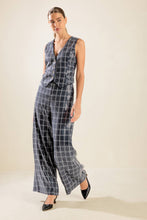 Load image into Gallery viewer, TRAVELING FAR NAVY SEQUIN PANTS
