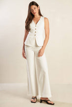 Load image into Gallery viewer, LILY PETAL WHITE WOVEN PANTS
