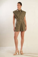 Load image into Gallery viewer, HEART OF A WOMAN WOVEN ROMPER
