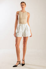Load image into Gallery viewer, LOVE LETTERS WHITE WOVEN SHORT
