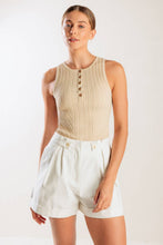 Load image into Gallery viewer, LOVE LETTERS WHITE WOVEN SHORT
