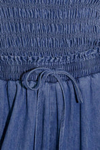 Load image into Gallery viewer, FEELING FREE INDIGO DENIM JUMPSUIT
