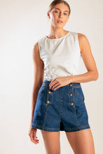Load image into Gallery viewer, DRIVE-IN MOVIE DENIM SHORT
