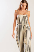 Load image into Gallery viewer, JUST THE BEGINNING WOVEN JUMPSUIT
