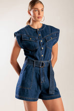 Load image into Gallery viewer, A LITTLE BIT OF THIS DENIM ROMPER
