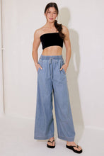 Load image into Gallery viewer, RIVERSIDE SIPS LIGHT INDIGO CHAMBRAY PANTS
