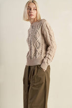 Load image into Gallery viewer, LITTLE BIT IN LOVE SWEATER KNIT TOP
