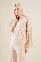 Load image into Gallery viewer, HOLD YOUR GAZE SWEATER KNIT TOP
