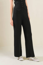 Load image into Gallery viewer, REGAL RISE BLACK KNIT PANTS
