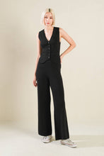 Load image into Gallery viewer, REGAL RISE BLACK KNIT PANTS
