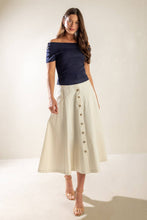 Load image into Gallery viewer, TIME FOR TEA OFF SHOULDER SWEATER TOP
