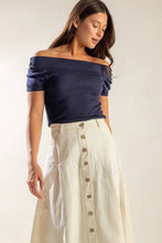 Load image into Gallery viewer, TIME FOR TEA OFF SHOULDER SWEATER TOP
