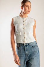 Load image into Gallery viewer, NOTHING LIKE IT WHITE KNIT VEST
