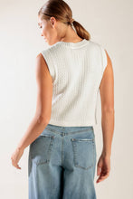 Load image into Gallery viewer, NOTHING LIKE IT WHITE KNIT VEST
