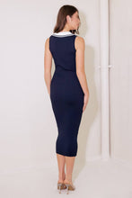 Load image into Gallery viewer, SO MAGNETIC NAVY SWEATER MIDI DRESS

