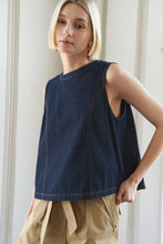 Load image into Gallery viewer, SUNLIT SERENITY DENIM TOP
