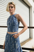 Load image into Gallery viewer, BREEZY ADORATION DENIM CROP TOP
