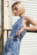 Load image into Gallery viewer, BREEZY ADORATION DENIM CROP TOP
