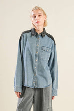 Load image into Gallery viewer, MY LOVE FOR YOU DENIM SHIRT
