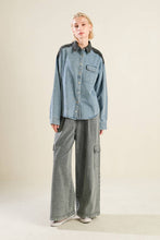 Load image into Gallery viewer, MY LOVE FOR YOU DENIM SHIRT
