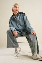 Load image into Gallery viewer, MY LOVE FOR YOU DENIM SHIRT
