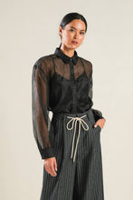 Load image into Gallery viewer, LOVE OVER FEAR ORGANZA TOP
