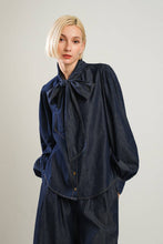 Load image into Gallery viewer, THERE IN MY MIND CHAMBRAY TOP
