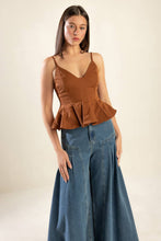 Load image into Gallery viewer, IT&#39;S PERFECT TIMING WOVEN CAMI TOP
